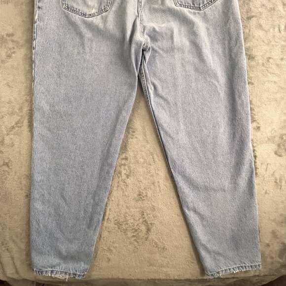 Vintage Georgia Jean Co Jeans Womens 18 Light Wash Relaxed Tapered Denim 90s Y2K - Picture 12 of 16